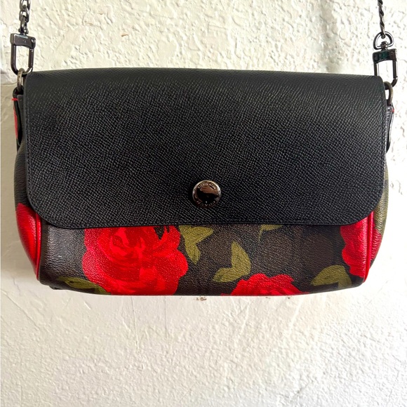 COACH ROSE MONOGRAM CLUTCH - Picture 1 of 12